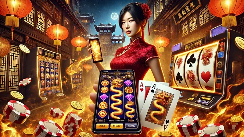Ilustrasi reel dan simbol permainan slot